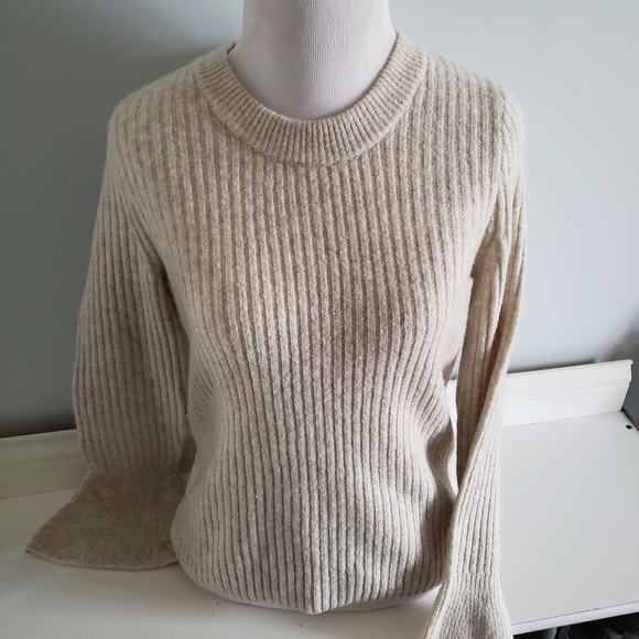 Madewell Ruffle Cuff Pullover Wool Sweater - Picture 7 of 10